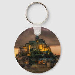 Mont St Michel Island Church Normandy Key Ring