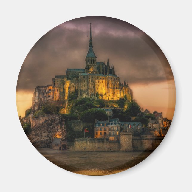 Mont St Michel Island Church Normandy Magnet (Front)