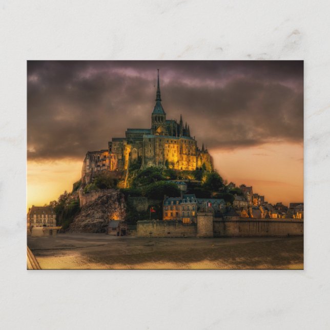Mont St Michel Island Church Normandy Postcard (Front)