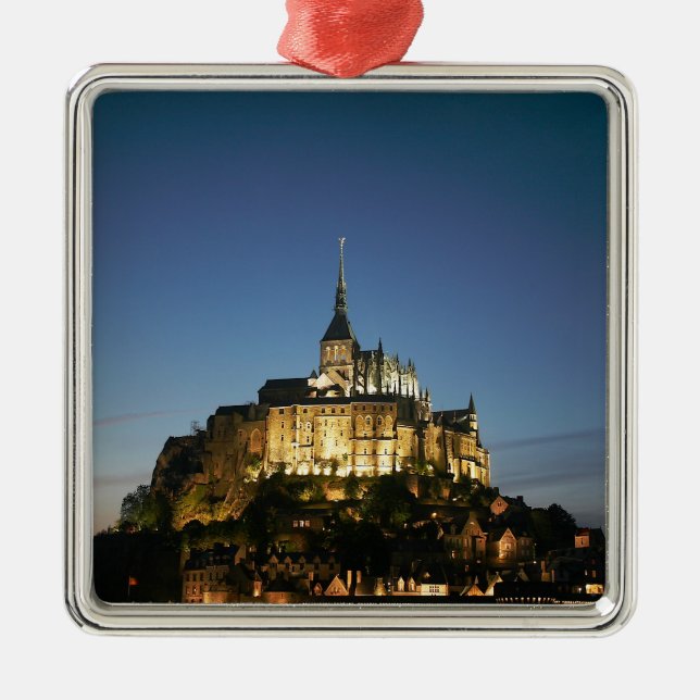 Mont St Michel Metal Tree Decoration (Front)