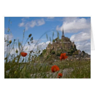 Mont St Michele through the poppies