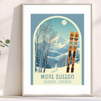 Mont Sutton Quebec Canada ski vacation Poster