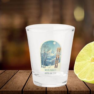 Mont Sutton Quebec ski vacation Shot glass