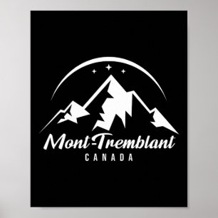 Mont-tremblant Canada Ski Resort Skiing Snowboardi Poster