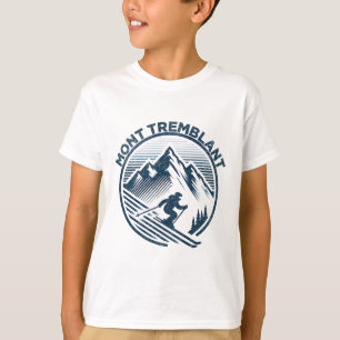 Mont Tremblant Canda Ski Resort Winter Skiing Queb T-Shirt