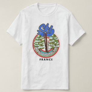 Mont Tremblant France ski travel poster T-Shirt