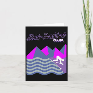 Mont-tremblant Quebec Canada Ski Resort Snowboardi Card