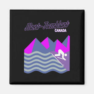 Mont-tremblant Quebec Canada Ski Resort Snowboardi Magnet