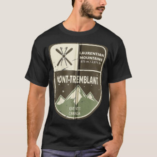 Mont Tremblant Quebec Canada Vintage Zip  T-Shirt