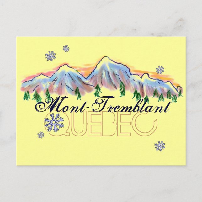 Mont Tremblant Quebec mountain scenery postcard (Front)
