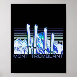 Mont-tremblant Ski Accessories Retro Mont-tremblan Poster