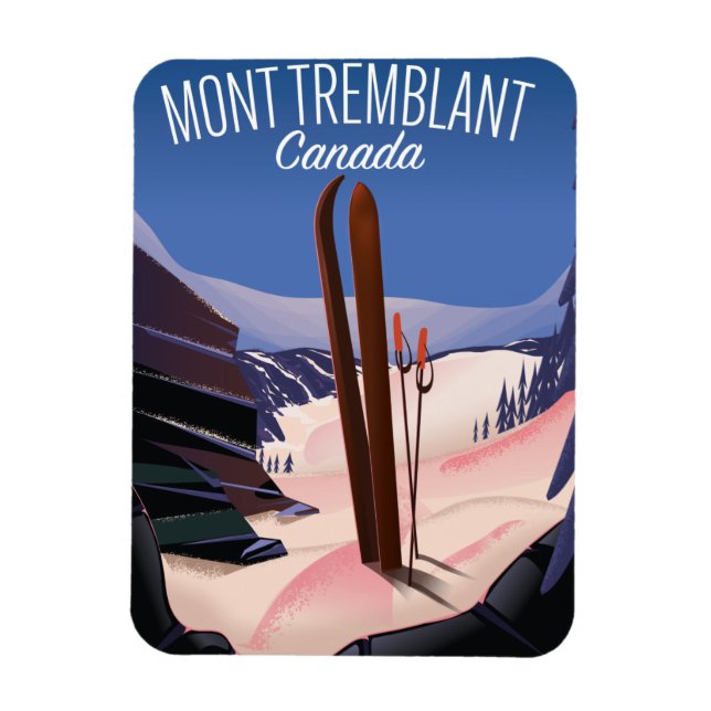 Mont Tremblant Ski Canada Magnet (Vertical)