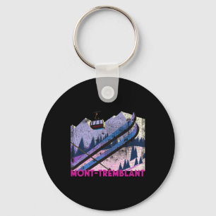 Mont-tremblant Ski - Vintage Style Mont-tremblant Key Ring