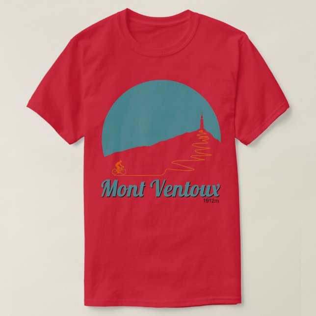 Mont Ventoux Cycling Climb  Mountain  T-Shirt (Design Front)