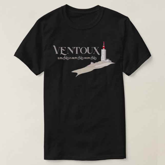Mont Ventoux Cycling Gifts For Men Women Gifts Bic T-Shirt (Design Front)
