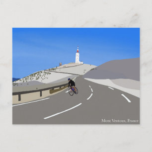Mont Ventoux digital drawing postcard