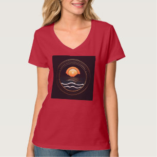 Montabeach Minimalist Logo – Ocean Wave Design T-Shirt