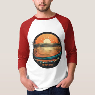 Montabeach Minimalist Logo – Ocean Wave Design T-Shirt