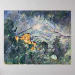 Montagne Sainte-Victoire and the Black Chateau Poster