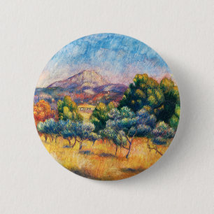 Montagne Sainte-Victoire (Paysage) Renoir 6 Cm Round Badge
