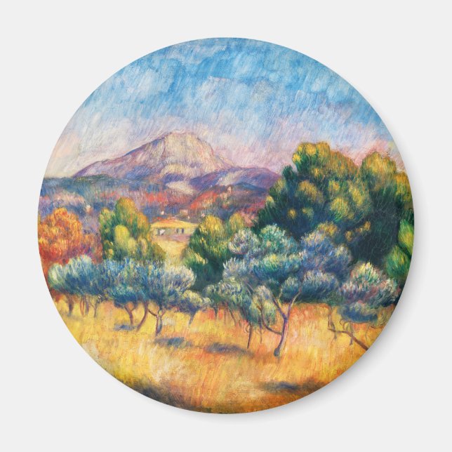 Montagne Sainte-Victoire (Paysage) Renoir Magnet (Front)