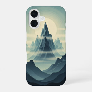Montagnes Brumeuses Vintage iPhone 16 Case