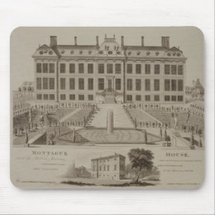 Montague House, now the British Museum, 1813 (engr Mouse Mat