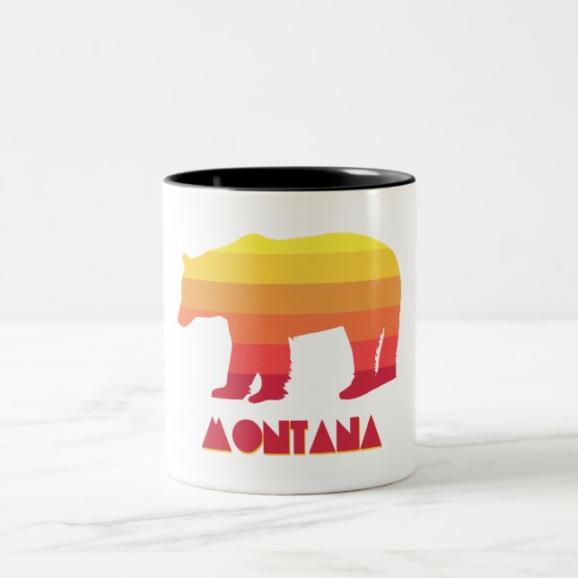 Montana Bear Two-Tone Coffee Mug (Center)