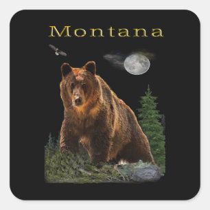 Montana Beras Square Sticker