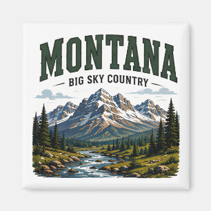 Montana Big Sky Adventure Magnet