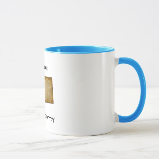 Montana Big Sky Country Blue Ringer Mug