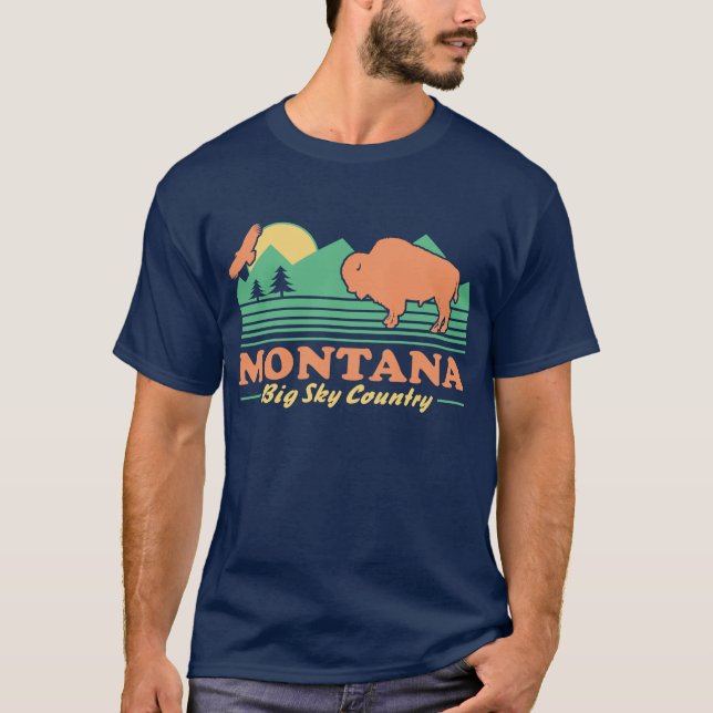 Montana Big Sky Country T-Shirt (Front)