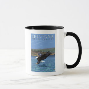 Montana -- Big Sky CountryDiving Eagle Mug