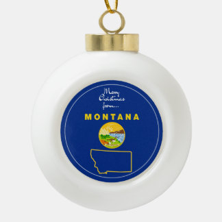 Montana - "Big Sky State Greetings" Ornament