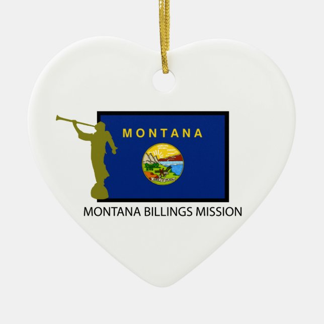 MONTANA BILLINGS MISSION LDS CTR CERAMIC TREE DECORATION (Front)