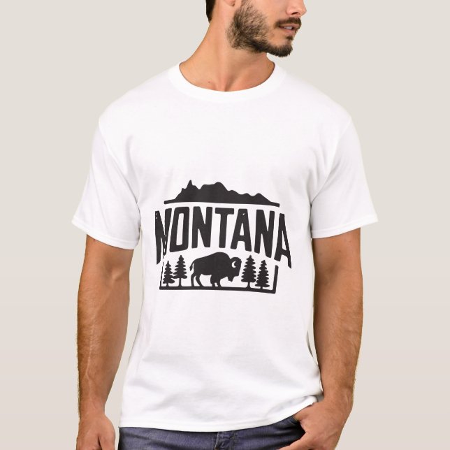 Montana Bison wilderness shirt (Front)