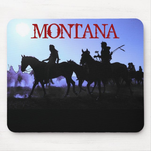 Montana Blue Riders Mousepad (Front)