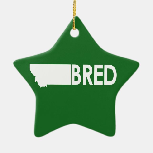 Montana Bred Ceramic Tree Decoration (Front)