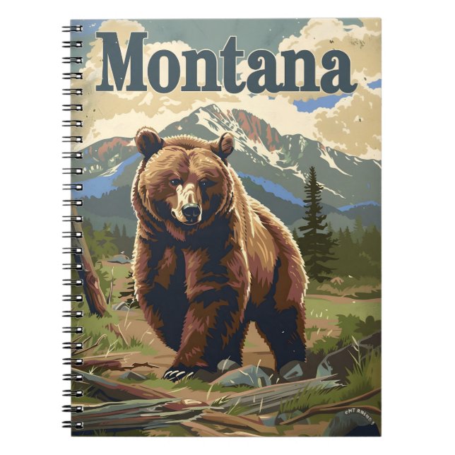Montana Brown Bear Notebook (Front)