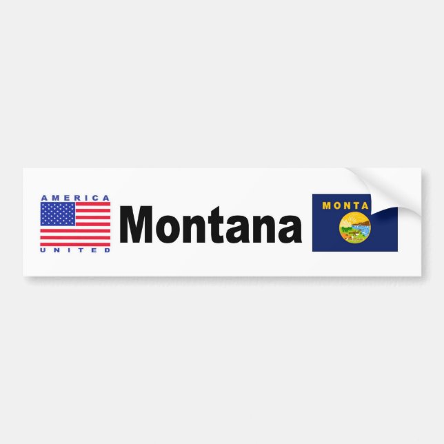 Montana Bumper Sticker (Front)