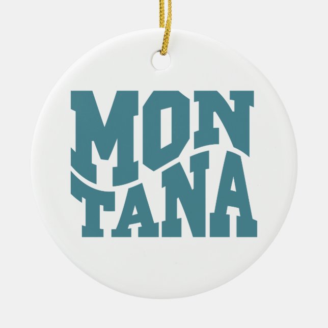 Montana Ceramic Tree Decoration (Front)