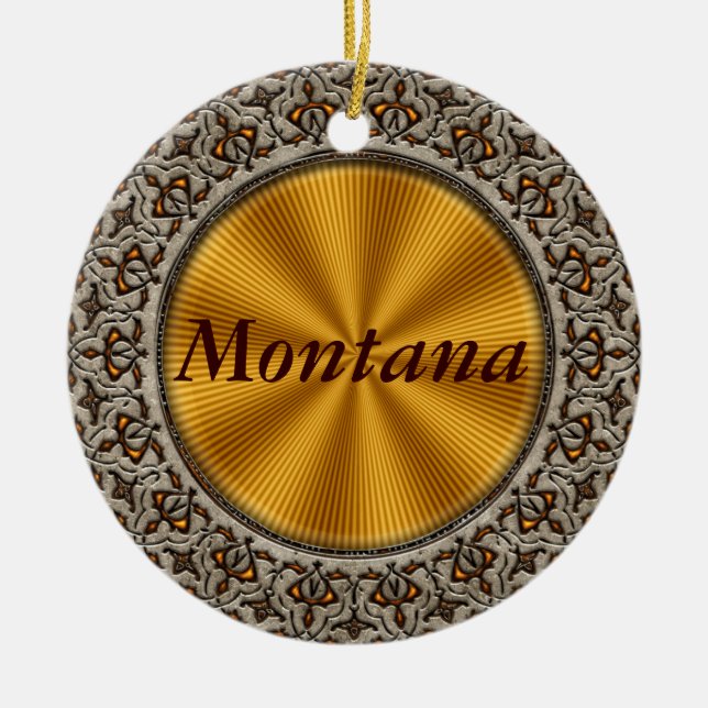 Montana Ceramic Tree Decoration (Front)