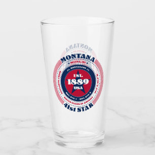 Montana Circular Typography Design Glass