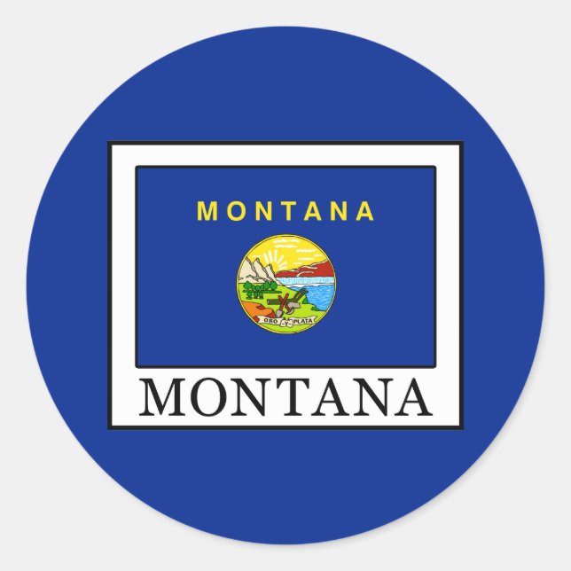Montana Classic Round Sticker (Front)