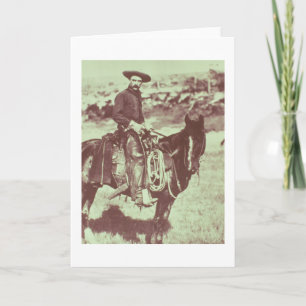 Montana Cowboy, c.1880 (b/w photo) Card
