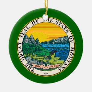 Montana Crest Christmas Ornament