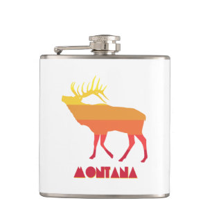 Montana Elk Hip Flask