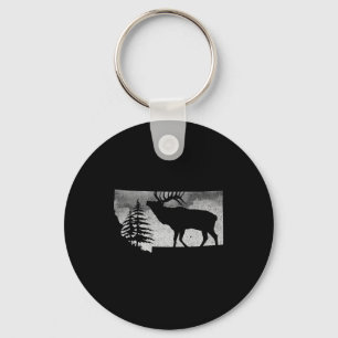 Montana Elk Hunter Key Ring