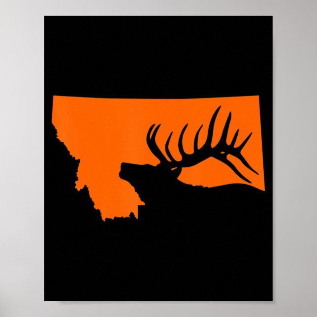 Montana Elk Hunting   Poster (Front)