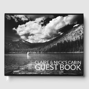 Montana Fisherman -- Personalised Mountain Cabin Guest Book